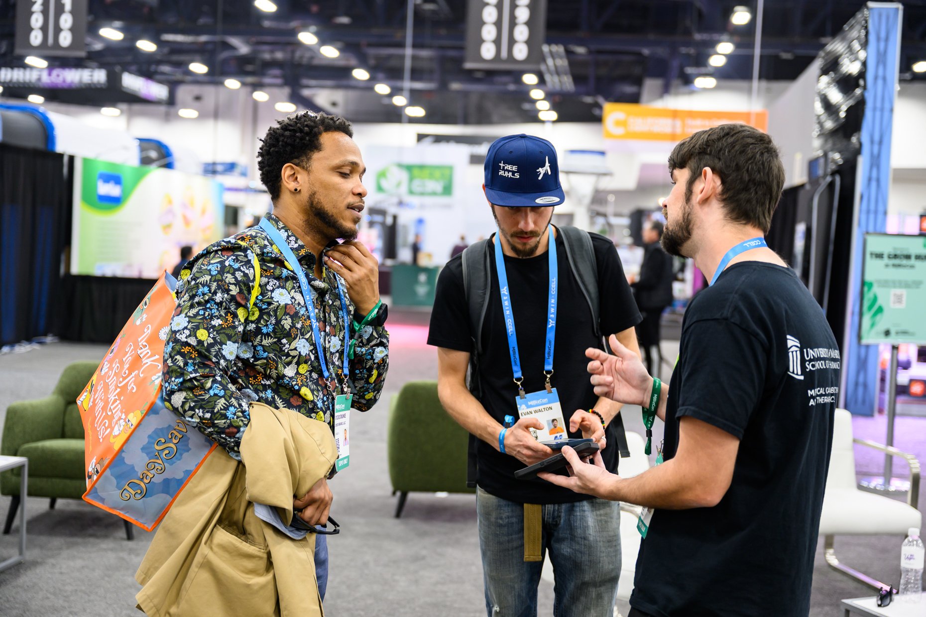 Attendees Conversing